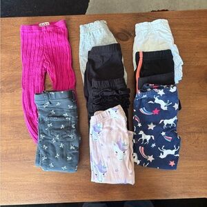 💥Buy 2 Get 1 Free💥 Bundle of Baby Girl Leggings – Size 3-6 Months